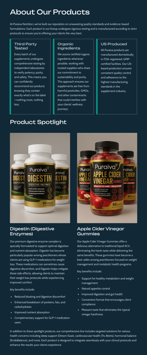PURAIVA NUTRITION: Wholesale Program 2025