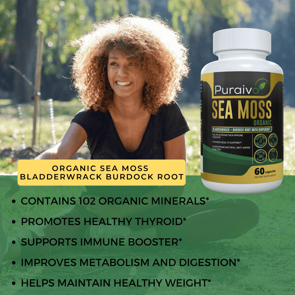 Sea Moss Organic with Bladderwrack and Bioperine®