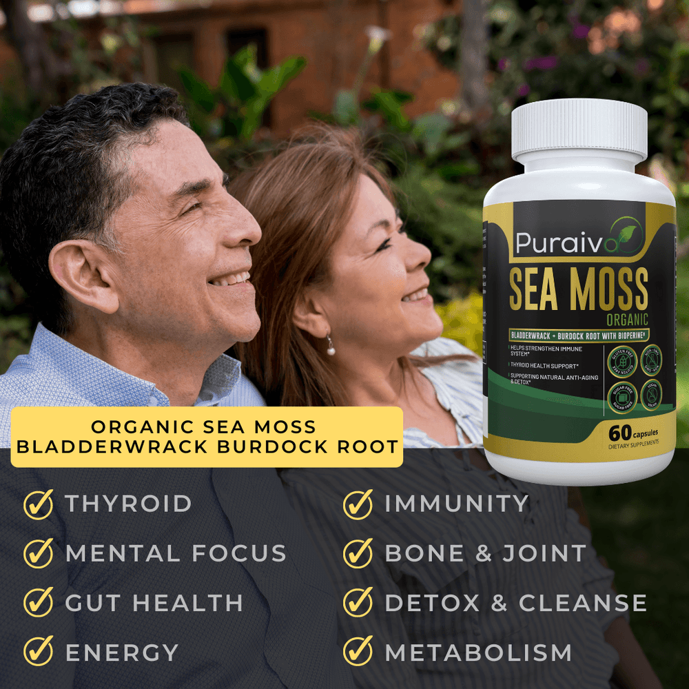 Sea Moss Organic with Bladderwrack and Bioperine®