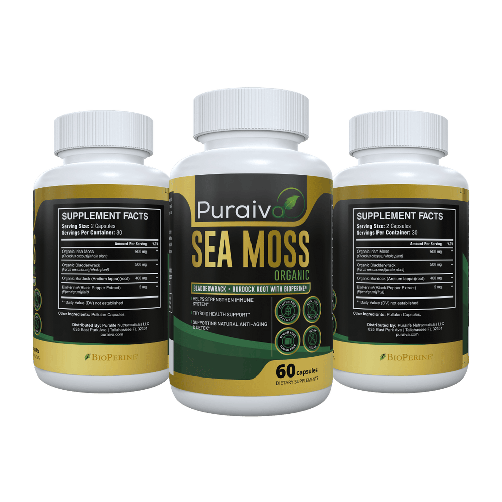 Sea Moss Organic with Bladderwrack and Bioperine®