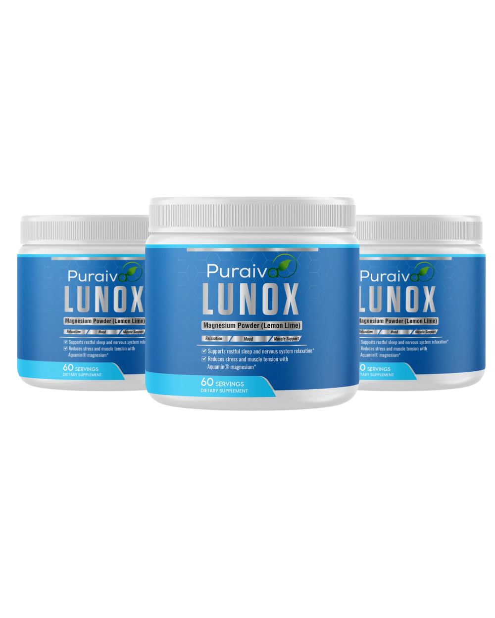 Lunox™ Magnesium Powder for Sleep, Muscle Relaxation, and Stress Relief