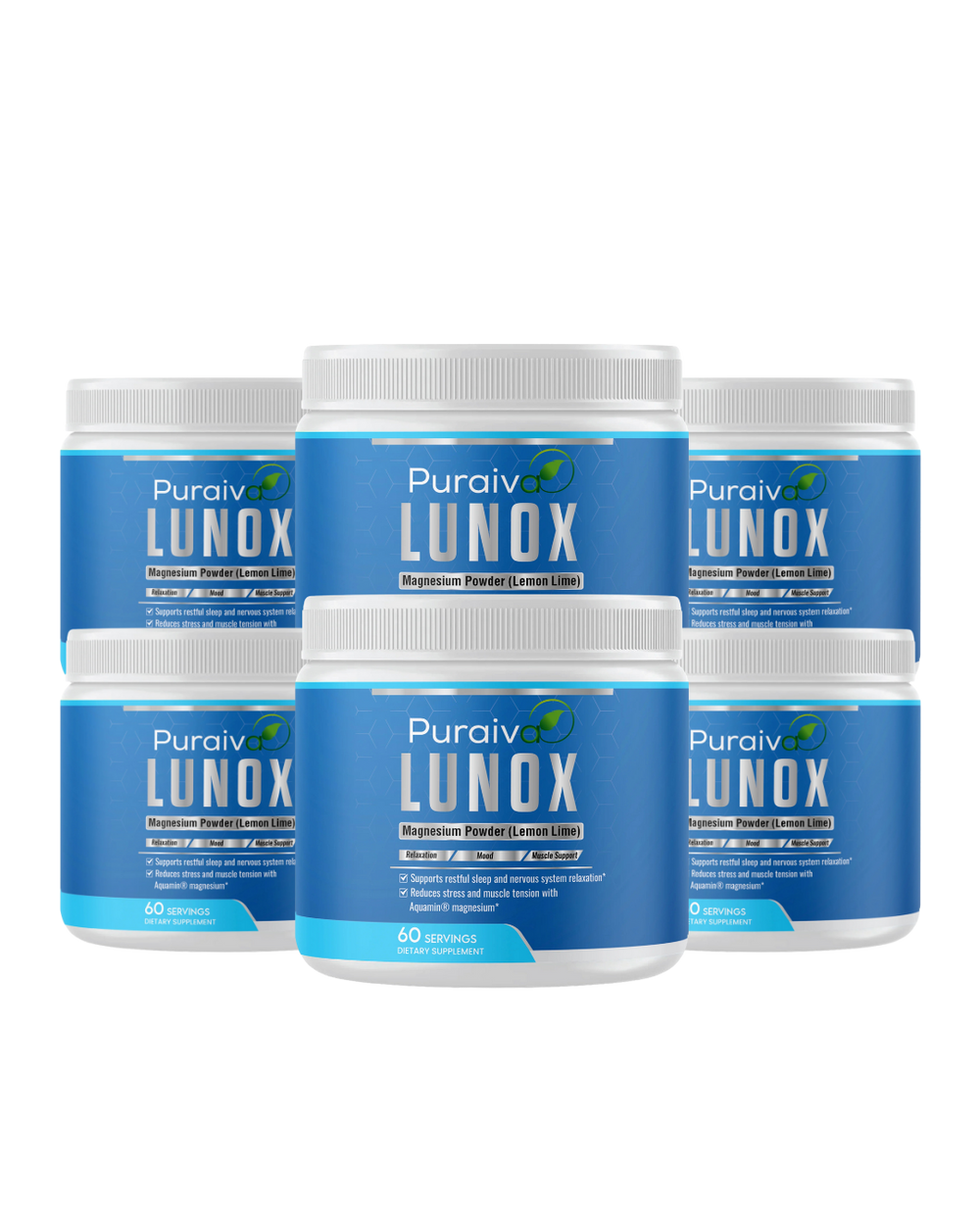 Lunox™ Magnesium Powder for Sleep, Muscle Relaxation, and Stress Relief