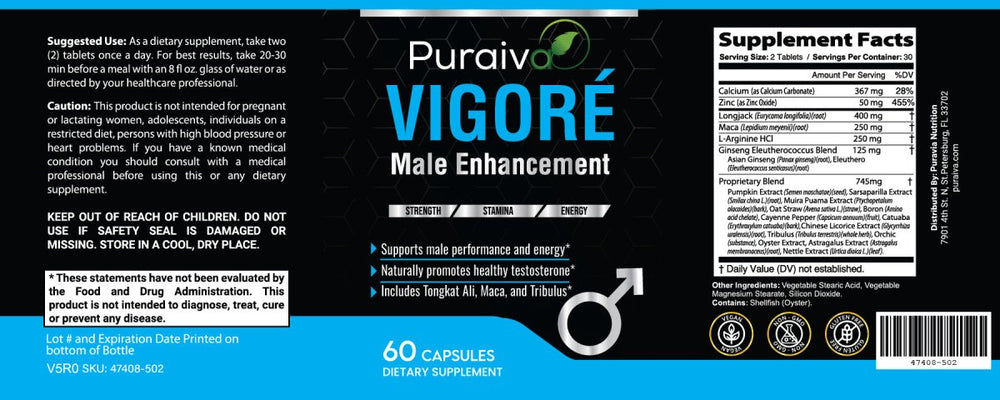 Vigoré for Testosterone, Stamina, and Energy