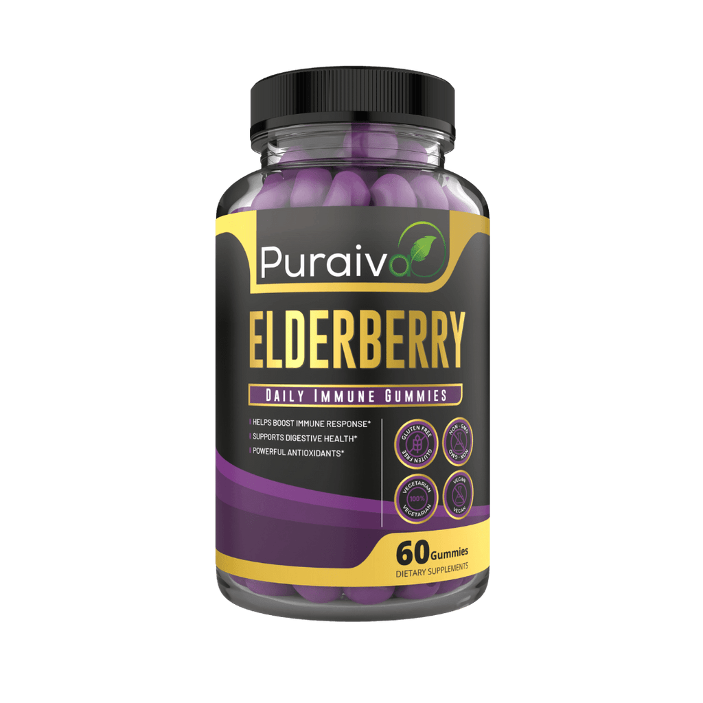 ELDERBERRY IMMUNE GUMMIES - Puraiva Nutrition